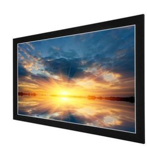  Acoustically Transparent Fabric Fixed Frame Projection Screen With Velvet Aluminum Frame Manufactures