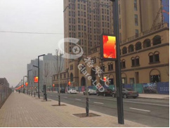 Original Rodeside Solar Street Light Pole with Wifi 3g/4g Control LED Display Screen