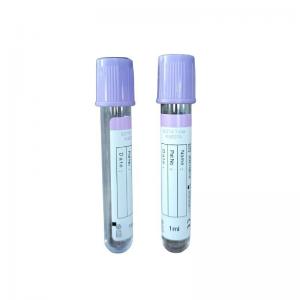  Medical Disposable EDTA Blood Collection Tube Glass PET Vacuum K2 K3 For Hospital Manufactures