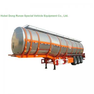  Aluminum Flammable Liquid Fuel Crude Oil Tanker Truck Trailer With Capacity Optional 43 -49 M3 Manufactures