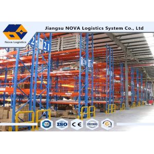  Plastic Powder Coating Heavy Duty Adjustable Shelving , Mobile Pallet Racking System For Palletized Goods Manufactures