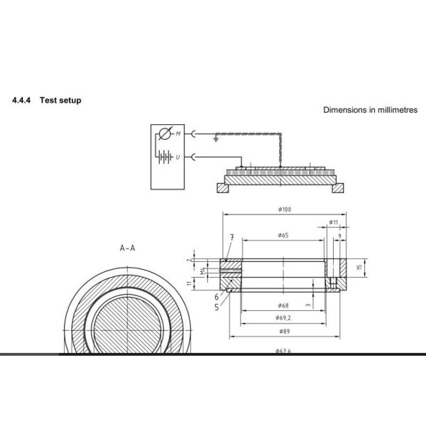 Digital Display Fabric Surface Resistivity Tester EN 1149-1 / EN 1149-2 AATCC 76