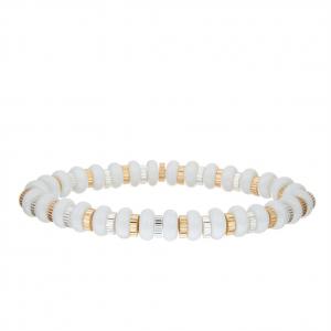 China Amazonite Beach Gemstone Handmade Pave Beads Bracelets Stretch Multicolor Adjustable on sale