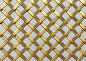  Decorative Woven Gold Wire Mesh 2m OEM SGS Manufactures