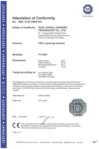 Vertical Metal Grooving Machine Cnc V Grooving Machine For Ornament 1250mm