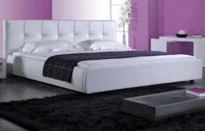 Modern plywood Linen Fabric Bed Frame upholstered bed king size Home Furniture Manufactures