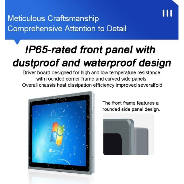 21.5 Inch HD-MI Monitor Capacitive Embedded Industrial Touch Panel All-in-one Device