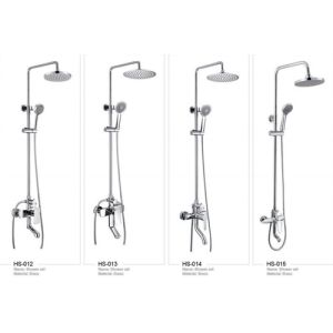 Brass Bathroom Ceiling Rain Shower Faucet Set With Single Handle
