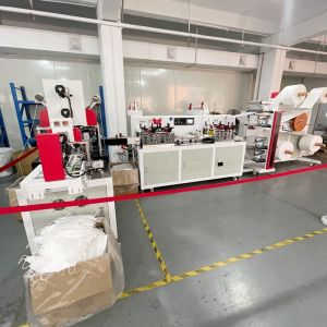 Speed 180 pieces/min Global Warranty Fully Automatic 1+1 Facemask Making Machine