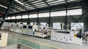  200-300mm Double Screw PVC Panel Manufacturing Machine 23x2x2m Manufactures