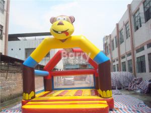 China Monkey Inflatable Moon Bounce , Customized Jumping Bounce House For Childrens on sale