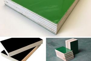  PP faced plywood super smooth 18mm thick green formwork panel Manufactures