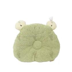  ODM OEM Custom Animal Infant Head Pillow Newborn Soft Frog 100% Cotton Breathable Baby Pillow Manufactures