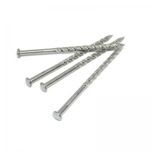  Stainless Steel 304/316 Twisted Shank Nails Oval Head For Wooden Construction Manufactures