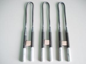 China U Type Mosi2 Heating Elements Molybdenum Disilicide Rod For 1700C Furnaces on sale