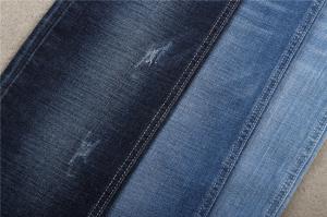 China 10.8oz High Stretch Denim Fabric Crosshatch Cotton Spandex Jeans Fabrics on sale