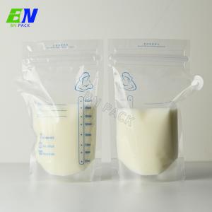 China Plastic High Temperature Resistant Breast Milk Bag With Normal Zipper For Liquid Milk Filling on sale