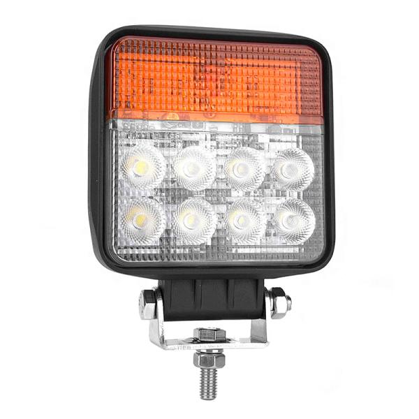 Waterproof 12V 24V DC 24W LED Working Light Flood Beam With Turn Signal