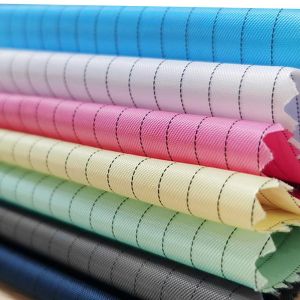  100d*100d Anti Static ESD Clean Room Fabrics Gabardine textiles Manufactures