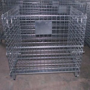 Buy cheap Logistics Warehouse Storage Cages 500kg Wire Security With Wheels from wholesalers