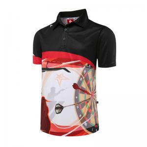 Men Polo Darts T Shirt Anti Bacterial Eco Friendly Quick Dry Manufactures