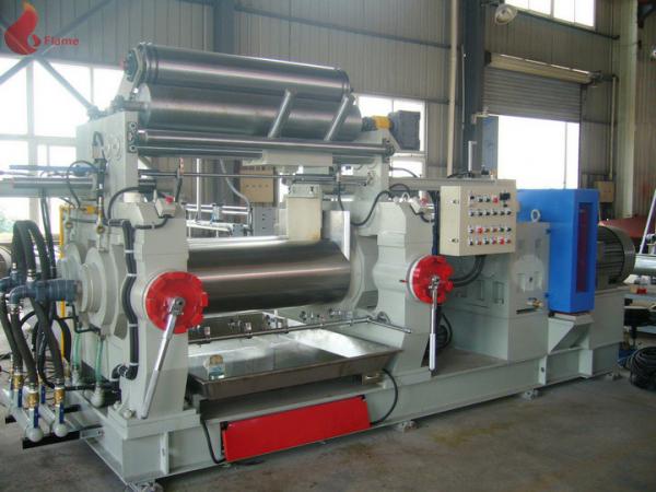 Quality Bored Roll Rubber Two Rollers Mixing Mill , PVC Plastic rolling mill equipment for sale