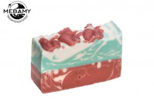  Pure Natural Organic Handmade Soap , Red Rose Gessential Oil Bar Soap Moisturizing Manufactures