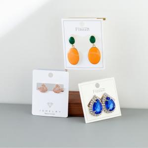  Jewelry Card Printed Hang Tags Hook Earrings Packaging Custom Label Manufactures