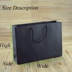 Hot new products for 2015 Black paper bag for gift package jewelry bag