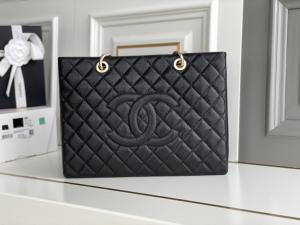  Large Chanel Lychee Leather Caviar Grand Shopping Tote GST Bag Manufactures