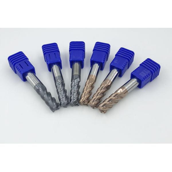 Solid Carbide Flat End Mill High Hardness With 35 Degree Helix Angle