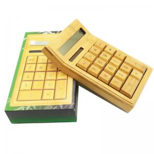  Newest design shiny hot selling natural wholesale bamboo calculator for wholesale Manufactures