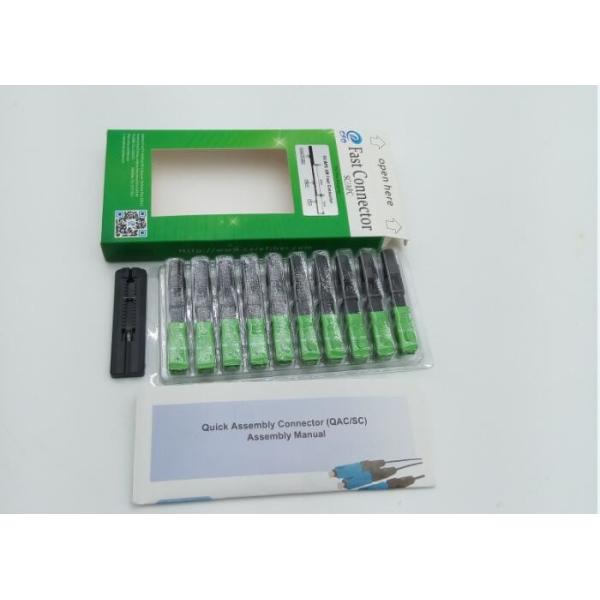 Pre - Polished Fiber Optic Fast Connector Easily Installed For 2 X 3 mm Drop Cable