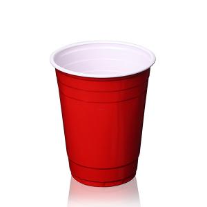 China 16 Ounce Plastic Red Cup 450ml Disposable Non Toxic on sale