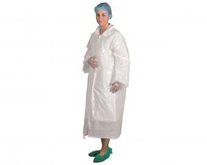 China Earth - Friendly Disposable Plastic Lab Coats , Disposable White Coats on sale