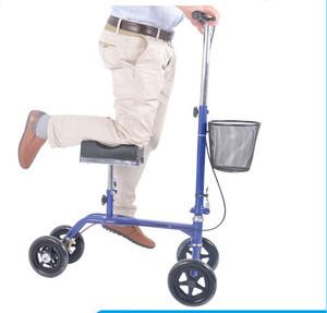  New Steerable 4 wheel walker with knee support Manufactures
