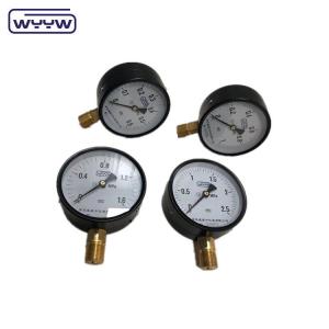  water pipe pressure gauge factory 100mm 4 inch M20X1.5 black steel cheap price manometer 20 psi Manufactures