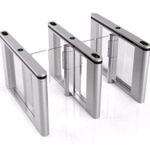 China Bidirectional SUS304 Wheelchair Lane Turnstile Swing Gate on sale