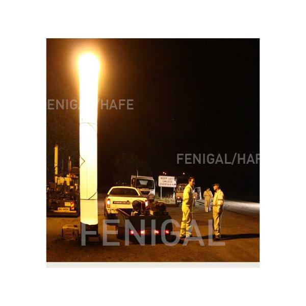 Inflatable light tower for parking lot, golf and event site super bright illumination