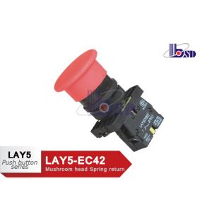 Buy cheap Professional Red Mushroom Head Push Button Switch LAY5（XB2）-EC42 from wholesalers