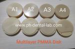 PMMA Acrylic Disc CAD Cam System Use For Temporary Dental Crowns & Bridges