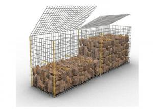  Galfan Landscaping Stone Decorative Welded Mesh Gabions , Welded Gabion Cages Manufactures
