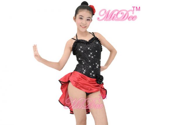 Quality MiDee Dance Costume Latin Dress For Women Sweetheart Camisole Sequins for sale