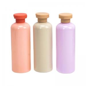 China 300ml Customized Flip Top Plastic Bottle Lotion Shampoo Shower Gel Shoulder PET on sale