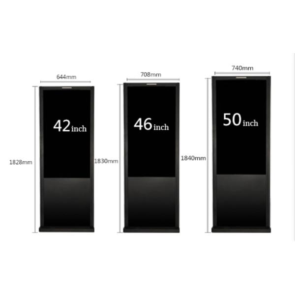 65 Inch Android Touch Screen Kiosk High Brightness Dust Resistant Energy Saving