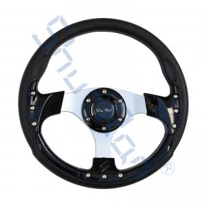  Golf Cart Racing Black Steering Wheel for Club Car, EZGO, and Yamaha Manufactures