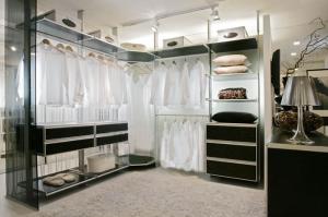 China aluminum bedroom design fabric closet assemble with shoe''s rack walk in wardorbes on sale