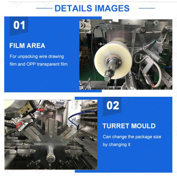 Automatic Cosmetics Box Cellophane Wrapping Machine With Highspeed 40~80 boxes/min