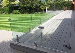China Customzied 316s/s Frameless Glass Balustrade 304s.s Glass Railing For Swimming Pool on sale