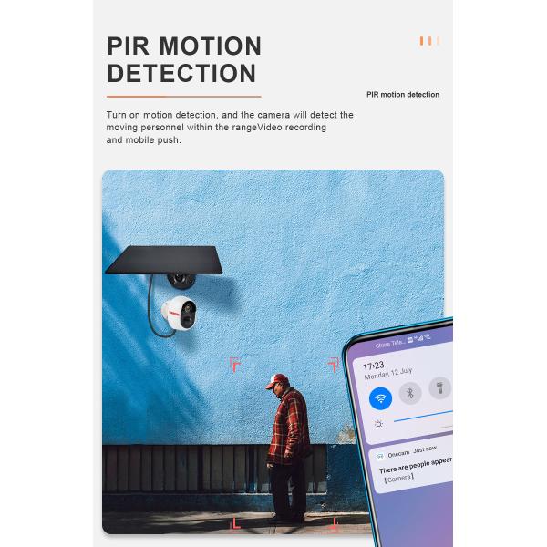 Waterproof Security Wifi Camera Low Power Solar Panel HD 1080P Mobile Remote Camera